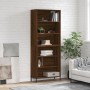 Tall oak brown engineered wood sideboard 69.5x32.5x180cm by vidaXL, Sideboards - Ref: Foro24-3189588, Price: 117,99 €, Discou...