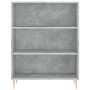 Aparador alto madera ingeniería gris hormigón 69,5x32,5x180 cm de vidaXL, Aparadores - Ref: Foro24-3189561, Precio: 107,17 €,...