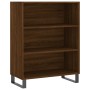 Aparador alto madera de ingeniería marrón roble 69,5x32,5x180cm de vidaXL, Aparadores - Ref: Foro24-3189604, Precio: 124,73 €...