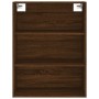 Tall brown oak veneer highboard 69.5x32.5x180cm by vidaXL, Sideboards - Ref: Foro24-3189604, Price: 124,73 €, Discount: %