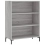 Aparador alto madera de ingeniería gris Sonoma 69,5x32,5x180 cm de vidaXL, Aparadores - Ref: Foro24-3189579, Precio: 115,37 €...