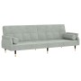 Sofa bed with light gray velvet cushions by vidaXL, Sofas - Ref: Foro24-351857, Price: 280,73 €, Discount: %