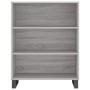 Aparador alto madera de ingeniería gris Sonoma 69,5x32,5x180 cm de vidaXL, Aparadores - Ref: Foro24-3189603, Precio: 124,73 €...