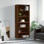 Tall oak brown engineered wood sideboard 69.5x32.5x180cm by vidaXL, Sideboards - Ref: Foro24-3189572, Price: 111,99 €, Discou...