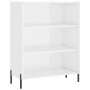 Aparador alto madera ingeniería blanco brillo 69,5x32,5x180 cm de vidaXL, Aparadores - Ref: Foro24-3189583, Precio: 111,99 €,...