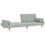 Sofa bed with light gray velvet cushions by vidaXL, Sofas - Ref: Foro24-351857, Price: 280,73 €, Discount: %