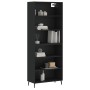 Tall black engineered wood sideboard 69.5x32.5x180 cm by vidaXL, Sideboards - Ref: Foro24-3189590, Price: 126,18 €, Discount: %