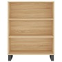 Aparador alto madera de ingeniería roble Sonoma 69,5x32,5x180cm de vidaXL, Aparadores - Ref: Foro24-3189600, Precio: 128,11 €...