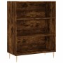 Aparador alto madera ingeniería roble ahumado 69,5x32,5x180 cm de vidaXL, Aparadores - Ref: Foro24-3189562, Precio: 109,71 €,...