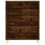 Aparador alto madera ingeniería roble ahumado 69,5x32,5x180 cm de vidaXL, Aparadores - Ref: Foro24-3189562, Precio: 109,71 €,...