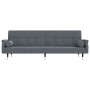 Sofá cama con cojines terciopelo gris oscuro de vidaXL, Sofás - Ref: Foro24-351858, Precio: 269,99 €, Descuento: %