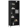 Tall black engineered wood sideboard 69.5x32.5x180 cm by vidaXL, Sideboards - Ref: Foro24-3189582, Price: 128,45 €, Discount: %