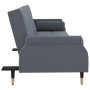 Sofa bed with dark gray velvet cushions by vidaXL, Sofas - Ref: Foro24-351858, Price: 269,99 €, Discount: %