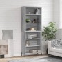 Tall Sonoma gray engineered wood sideboard 69.5x32.5x180 cm by vidaXL, Sideboards - Ref: Foro24-3189587, Price: 117,70 €, Dis...