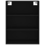 Tall black engineered wood sideboard 69.5x32.5x180 cm by vidaXL, Sideboards - Ref: Foro24-3189566, Price: 119,80 €, Discount: %