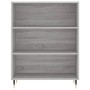 Aparador alto madera de ingeniería gris Sonoma 69,5x32,5x180 cm de vidaXL, Aparadores - Ref: Foro24-3189555, Precio: 113,14 €...