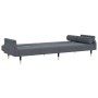 Sofá cama con cojines terciopelo gris oscuro de vidaXL, Sofás - Ref: Foro24-351858, Precio: 269,99 €, Descuento: %