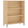 Aparador alto madera de ingeniería roble Sonoma 69,5x32,5x180cm de vidaXL, Aparadores - Ref: Foro24-3189592, Precio: 113,99 €...