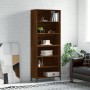 Tall brown oak veneer highboard 69.5x32.5x180cm by vidaXL, Sideboards - Ref: Foro24-3189580, Price: 115,68 €, Discount: %