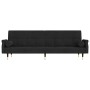 Sofá cama con cojines terciopelo negro de vidaXL, Sofás - Ref: Foro24-351861, Precio: 278,02 €, Descuento: %