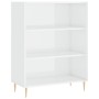 Aparador alto madera ingeniería blanco brillo 69,5x32,5x180 cm de vidaXL, Aparadores - Ref: Foro24-3189559, Precio: 105,61 €,...