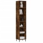 Tall smoked oak plywood sideboard 34.5x32.5x180 cm by vidaXL, Sideboards - Ref: Foro24-3189850, Price: 77,59 €, Discount: %