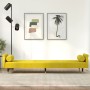 Sofa bed with yellow velvet cushions by vidaXL, Sofas - Ref: Foro24-351862, Price: 278,93 €, Discount: %