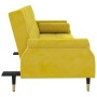 Sofá cama con cojines terciopelo amarillo de vidaXL, Sofás - Ref: Foro24-351862, Precio: 278,93 €, Descuento: %