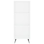 Aparador alto contrachapada blanco brillante 34,5x32,5x180 cm de vidaXL, Aparadores - Ref: Foro24-3189799, Precio: 86,21 €, D...