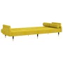 Sofá cama con cojines terciopelo amarillo de vidaXL, Sofás - Ref: Foro24-351862, Precio: 278,93 €, Descuento: %