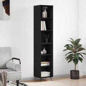 Tall black plywood sideboard 34.5x32.5x180 cm by vidaXL, Sideboards - Ref: Foro24-3189798, Price: 82,11 €, Discount: %