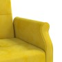 Sofá cama con cojines terciopelo amarillo de vidaXL, Sofás - Ref: Foro24-351862, Precio: 278,93 €, Descuento: %