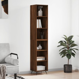 Tall brown oak plywood sideboard 34.5x32.5x180cm by vidaXL, Sideboards - Ref: Foro24-3189804, Price: 79,99 €, Discount: %