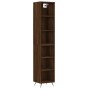 Tall brown oak plywood sideboard 34.5x32.5x180cm by vidaXL, Sideboards - Ref: Foro24-3189804, Price: 80,26 €, Discount: %