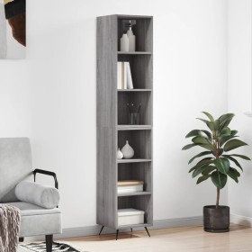 Aparador alto madera contrachapada gris Sonoma 34,5x32,5x180 cm de vidaXL, Aparadores - Ref: Foro24-3189803, Precio: 79,99 €,...