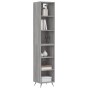 Aparador alto madera contrachapada gris Sonoma 34,5x32,5x180 cm de vidaXL, Aparadores - Ref: Foro24-3189803, Precio: 80,08 €,...