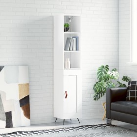 High glossy white plywood sideboard 34.5x34x180 cm by vidaXL, Sideboards - Ref: Foro24-3190055, Price: 92,99 €, Discount: %