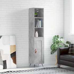 Concrete gray plywood sideboard 34.5x34x180 cm by vidaXL, Sideboards - Ref: Foro24-3190057, Price: 95,06 €, Discount: %