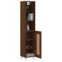 Aparador alto madera contrachapada roble marrón 34,5x34x180 cm de vidaXL, Aparadores - Ref: Foro24-3190060, Precio: 92,54 €, ...