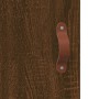 Aparador alto madera contrachapada roble marrón 34,5x34x180 cm de vidaXL, Aparadores - Ref: Foro24-3190060, Precio: 92,54 €, ...