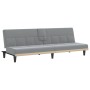 Sofá cama con portavasos tela gris claro de vidaXL, Sofás - Ref: Foro24-351863, Precio: 242,11 €, Descuento: %