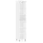 Aparador alto contrachapada blanco brillante 34,5x32,5x180 cm de vidaXL, Aparadores - Ref: Foro24-3189807, Precio: 79,99 €, D...