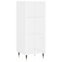 Aparador alto contrachapada blanco brillante 34,5x32,5x180 cm de vidaXL, Aparadores - Ref: Foro24-3189807, Precio: 79,99 €, D...