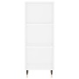 Aparador alto contrachapada blanco brillante 34,5x32,5x180 cm de vidaXL, Aparadores - Ref: Foro24-3189807, Precio: 79,99 €, D...