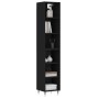 Tall black plywood sideboard 34.5x32.5x180 cm by vidaXL, Sideboards - Ref: Foro24-3189806, Price: 82,33 €, Discount: %