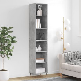 Concrete gray plywood sideboard 34.5x32.5x180 cm by vidaXL, Sideboards - Ref: Foro24-3189809, Price: 83,99 €, Discount: %