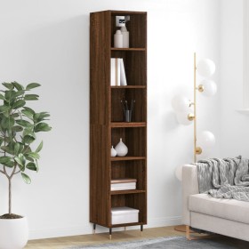 Aparador alto madera contrachapada roble marrón 34,5x32,5x180cm de vidaXL, Aparadores - Ref: Foro24-3189812, Precio: 77,66 €,...