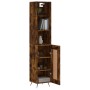 Aparador de madera contrachapada roble ahumado 34,5x34x180 cm de vidaXL, Aparadores - Ref: Foro24-3190058, Precio: 85,69 €, D...