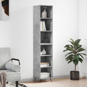 Concrete gray plywood sideboard 34.5x32.5x180 cm by vidaXL, Sideboards - Ref: Foro24-3189801, Price: 86,99 €, Discount: %