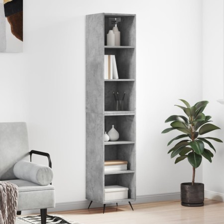 Concrete gray plywood sideboard 34.5x32.5x180 cm by vidaXL, Sideboards - Ref: Foro24-3189801, Price: 88,03 €, Discount: %